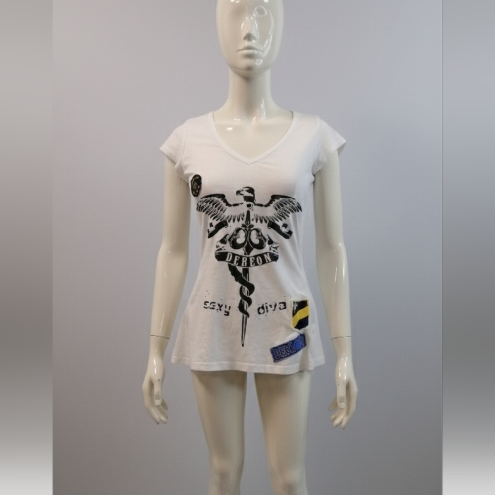 Dereon Beyonce Sexy Diva Back Zipper T-shirt Sz Sm…